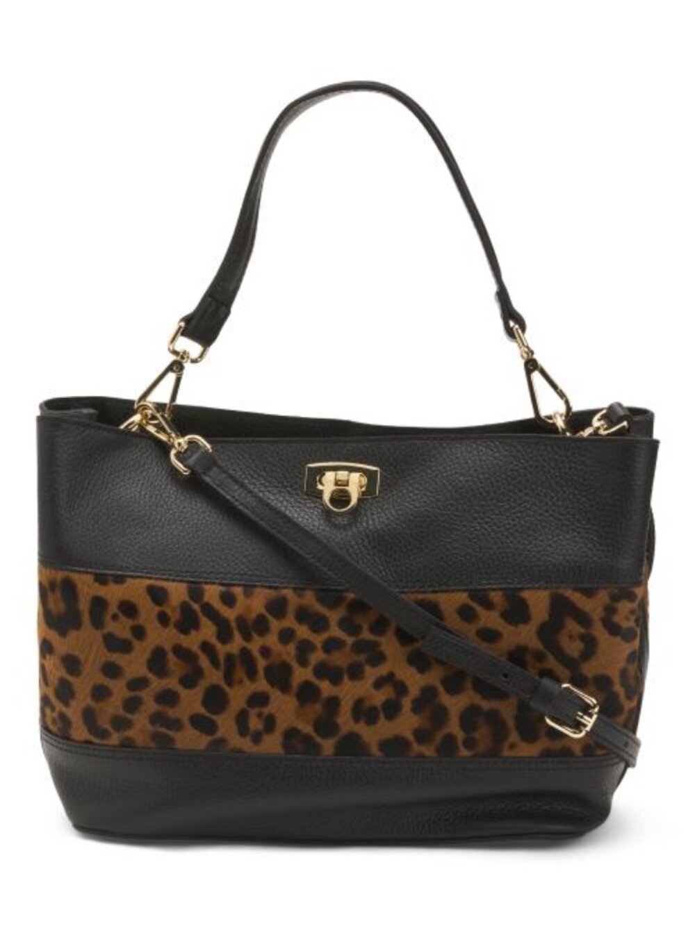 VALENTINA Made In Italy Leather Panel With Triple Compartment